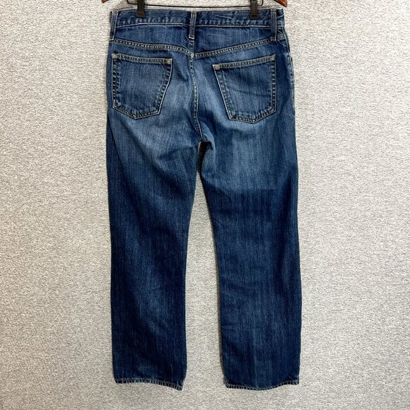 Old Navy Mens Jeans Size 33x30.5* Blue Denim Straight Mid Rise Medium Wash - Picture 14 of 14